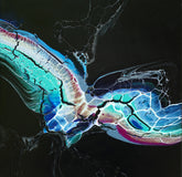 Original art for sale at UGallery.com | Airborne by Linda McCord | $375 | acrylic painting | 12' h x 12' w | thumbnail 1