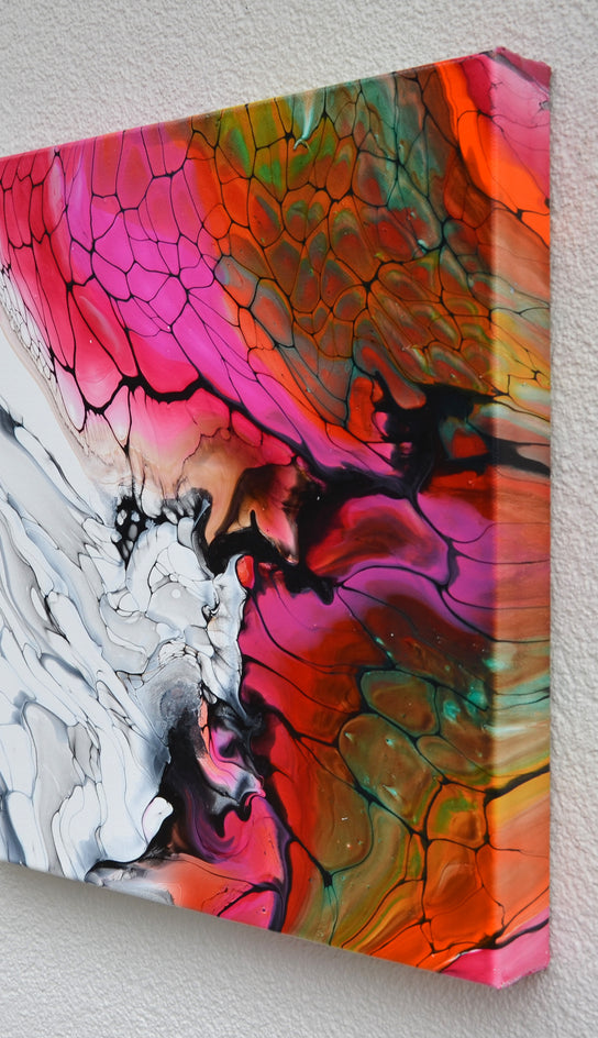 Bursting by Linda McCord |  Side View of Artwork 