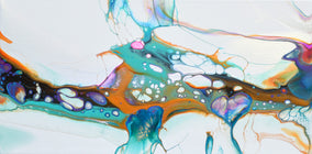 Original art for sale at UGallery.com | Heart Throb by Linda McCord | $500 | acrylic painting | 10' h x 20' w