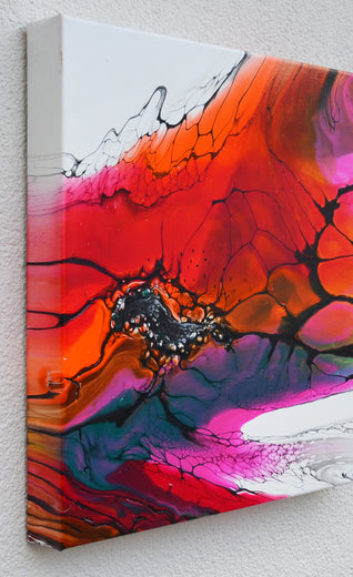 Reaching for the Sun by Linda McCord |  Side View of Artwork 