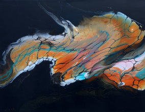 Original art for sale at UGallery.com | Surfacing by Linda McCord | $750 | acrylic painting | 14' h x 18' w