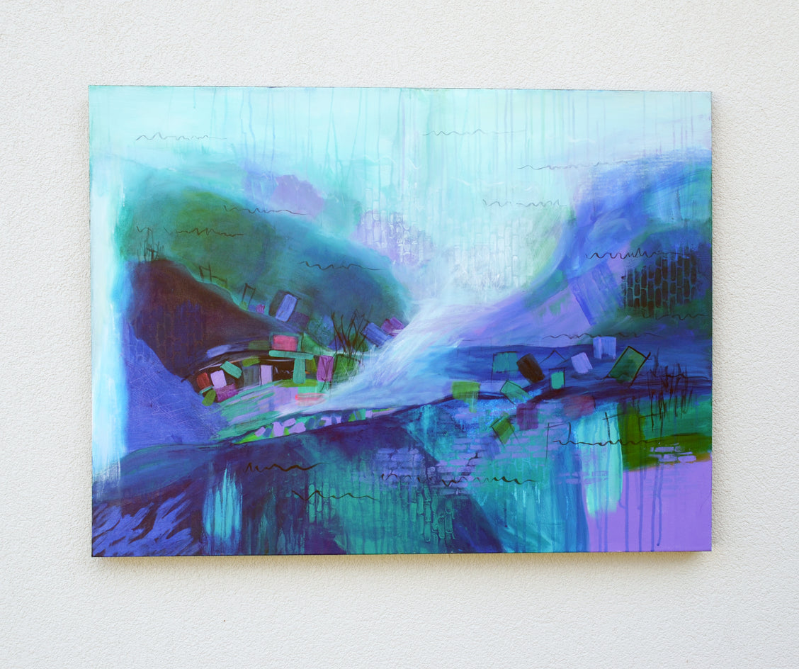 Where Color Lingers by Linda McCord |  Context View of Artwork 