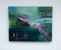 Original art for sale at UGallery.com | Drift by Linda McCord | $1,200 | mixed media artwork | 24' h x 30' w | thumbnail 3