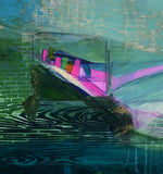 Original art for sale at UGallery.com | Drift by Linda McCord | $1,200 | mixed media artwork | 24' h x 30' w | thumbnail 4