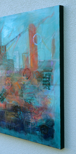 Marks Without Permission by Linda McCord |  Side View of Artwork 