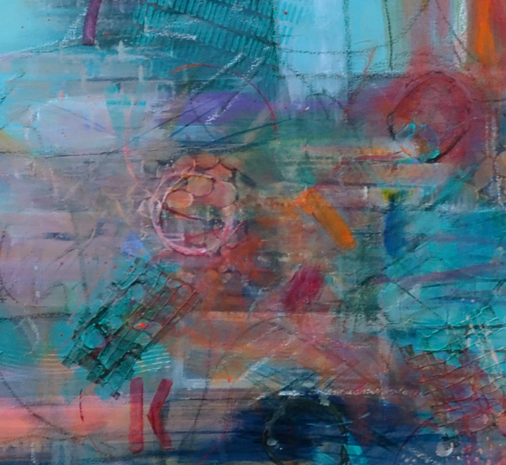 Marks Without Permission by Linda McCord |  Closeup View of Artwork 