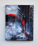Original art for sale at UGallery.com | Red Rising by Linda McCord | $500 | mixed media artwork | 18' h x 14' w | thumbnail 3