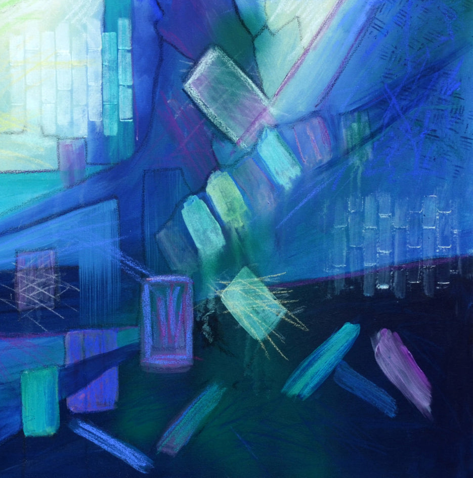 Shifting Ground by Linda McCord |  Closeup View of Artwork 