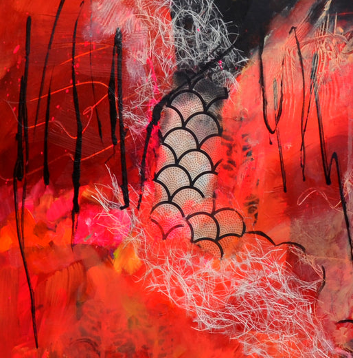 Surface Tension by Linda McCord |   Closeup View of Artwork 