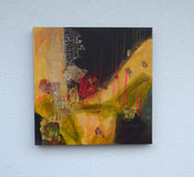 Original art for sale at UGallery.com | The Spots Remain by Linda McCord | $850 | mixed media artwork | 20' h x 20' w | thumbnail 3