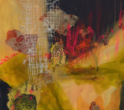 Original art for sale at UGallery.com | The Spots Remain by Linda McCord | $850 | mixed media artwork | 20' h x 20' w | thumbnail 4