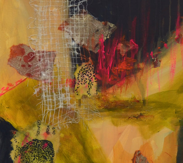 The Spots Remain by Linda McCord |   Closeup View of Artwork 
