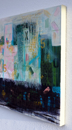 Walls that Remember by Linda McCord |  Side View of Artwork 