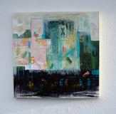 Original art for sale at UGallery.com | Walls that Remember by Linda McCord | $675 | mixed media artwork | 24' h x 24' w | thumbnail 3