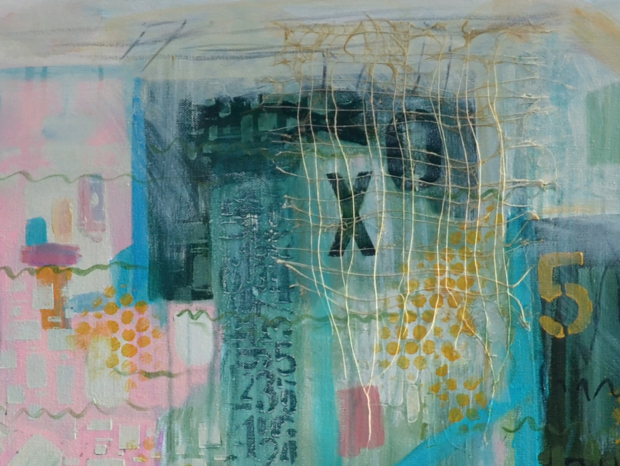 Walls that Remember by Linda McCord |  Closeup View of Artwork 