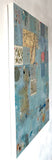 Original art for sale at UGallery.com | Small Talk by Linda Shaffer | $1,575 | mixed media artwork | 40' h x 30' w | thumbnail 2