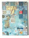 Original art for sale at UGallery.com | Small Talk by Linda Shaffer | $1,575 | mixed media artwork | 40' h x 30' w | thumbnail 3