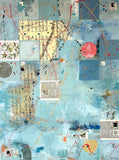 Original art for sale at UGallery.com | Small Talk by Linda Shaffer | $1,575 | mixed media artwork | 40' h x 30' w | thumbnail 1
