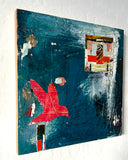 Original art for sale at UGallery.com | A Light in the Window 2 by Linda Shaffer | $325 | mixed media artwork | 12' h x 12' w | thumbnail 2