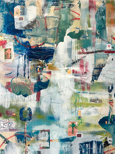 Along the Way by Linda Shaffer |   Closeup View of Artwork 