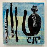 Original art for sale at UGallery.com | CAT by Linda Shaffer | $325 | mixed media artwork | 12' h x 12' w | thumbnail 3