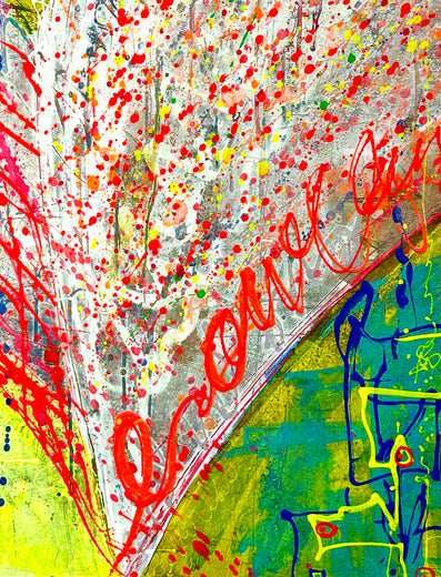 Excitement by Linda Shaffer |   Closeup View of Artwork 