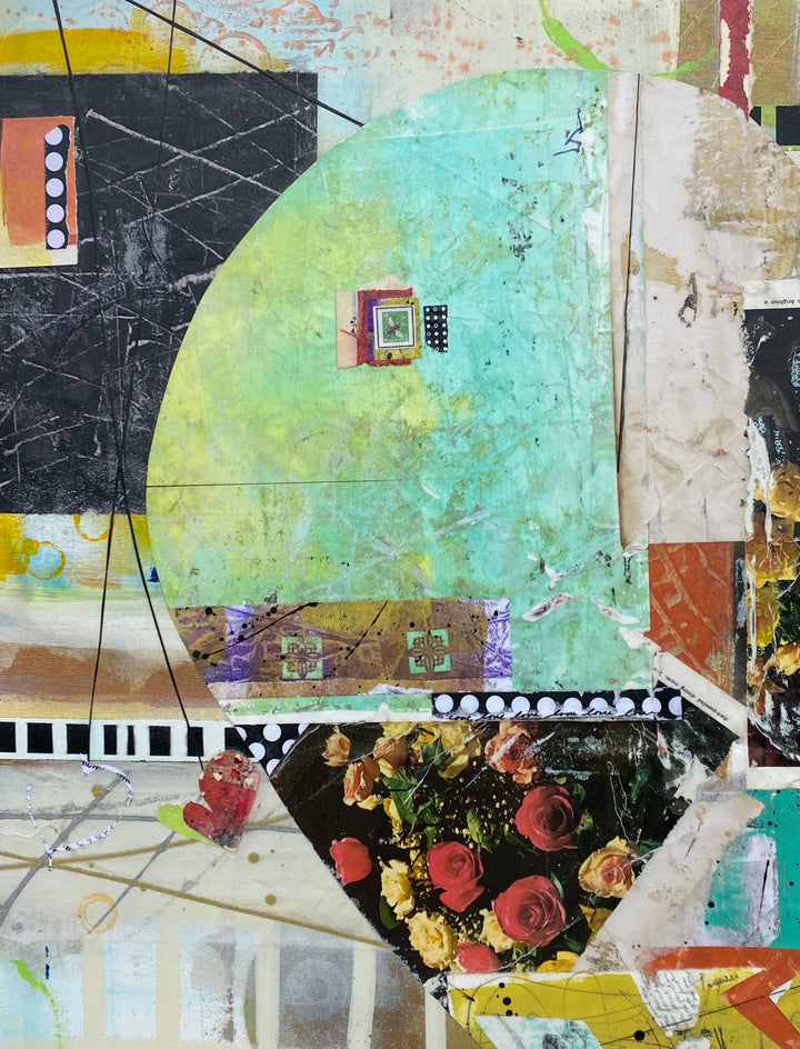 Flowers by Linda Shaffer |  Closeup View of Artwork 