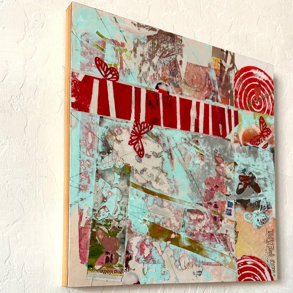 Forever Spring by Linda Shaffer |  Side View of Artwork 