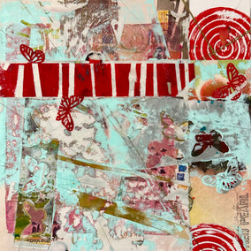 mixed media artwork by Linda Shaffer titled Forever Spring