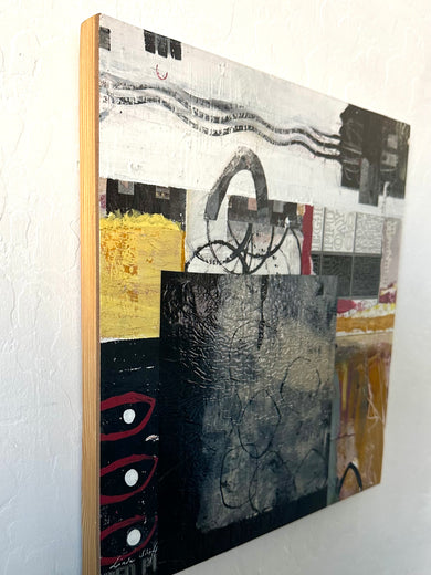 Go Fish 2 by Linda Shaffer |  Side View of Artwork 