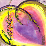 Original art for sale at UGallery.com | Melted Hearts by Linda Shaffer | $325 | mixed media artwork | 12' h x 12' w | thumbnail 1