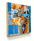 Original art for sale at UGallery.com | Out My Window by Linda Shaffer | $325 | mixed media artwork | 12' h x 12' w | thumbnail 2