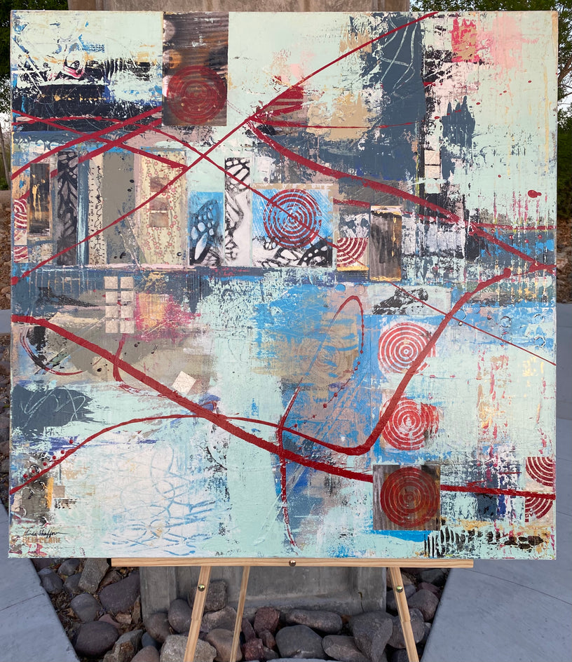 Waterfront by Linda Shaffer |  Context View of Artwork 
