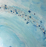 Original art for sale at UGallery.com | Wishing Well by Linda Shaffer | $1,700 | mixed media artwork | 36' h x 36' w | thumbnail 1