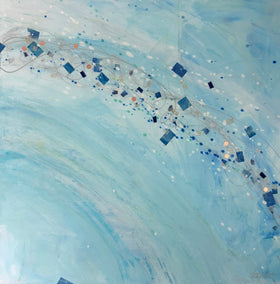 mixed media artwork by Linda Shaffer titled Wishing Well