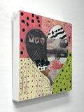 Original art for sale at UGallery.com | You Are My Heart by Linda Shaffer | $325 | mixed media artwork | 12' h x 12' w | thumbnail 2