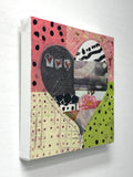 Original art for sale at UGallery.com | You Are My Heart by Linda Shaffer | $325 | mixed media artwork | 12' h x 12' w | thumbnail 2