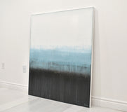 Original art for sale at UGallery.com | Blue Fog by Lisa Carney | $2,650 | acrylic painting | 48' h x 40' w | thumbnail 2