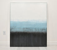 Original art for sale at UGallery.com | Blue Fog by Lisa Carney | $2,650 | acrylic painting | 48' h x 40' w | thumbnail 3