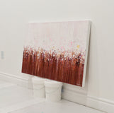 Original art for sale at UGallery.com | Blushing Berry by Lisa Carney | $1,450 | acrylic painting | 24' h x 36' w | thumbnail 2