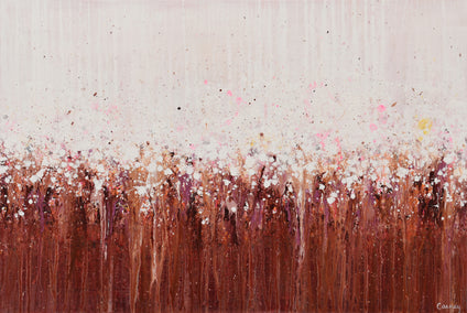 acrylic painting by Lisa Carney titled Blushing Berry