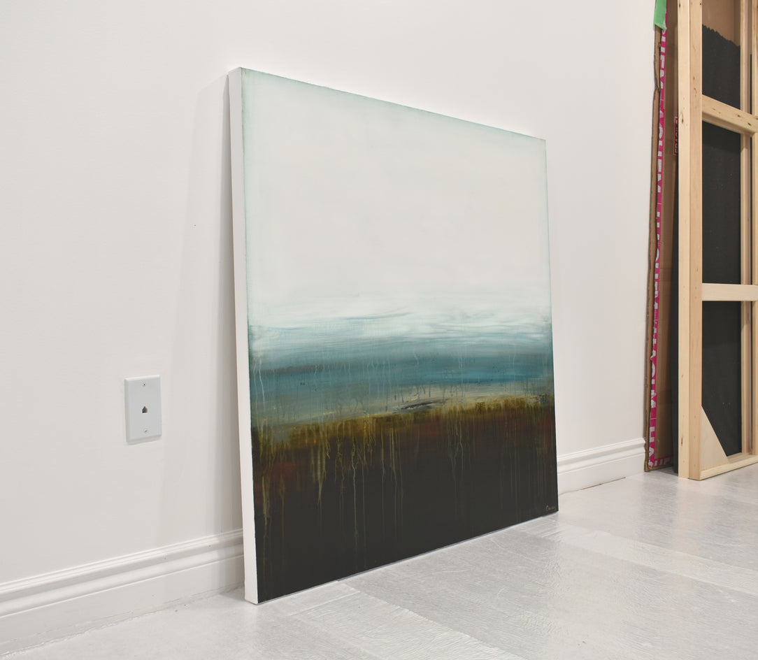 Coastal Dune by Lisa Carney |  Side View of Artwork 