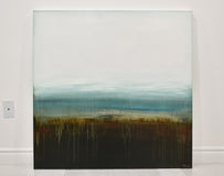 Original art for sale at UGallery.com | Coastal Dune by Lisa Carney | $2,225 | acrylic painting | 40' h x 40' w | thumbnail 3