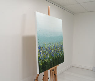 Grassy Meadows by Lisa Carney |  Side View of Artwork 