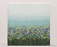 Original art for sale at UGallery.com | Grassy Meadows by Lisa Carney | $2,225 | acrylic painting | 40' h x 40' w | thumbnail 3