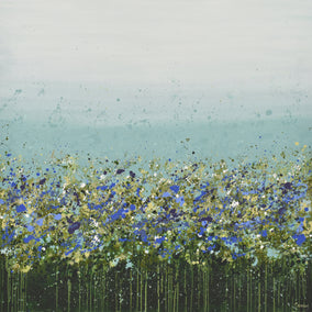 Original art for sale at UGallery.com | Grassy Meadows by Lisa Carney | $2,225 | acrylic painting | 40' h x 40' w