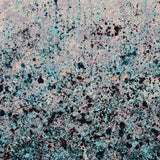 Original art for sale at UGallery.com | Mauve Teal Splash by Lisa Carney | $2,750 | acrylic painting | 48' h x 40' w | thumbnail 4