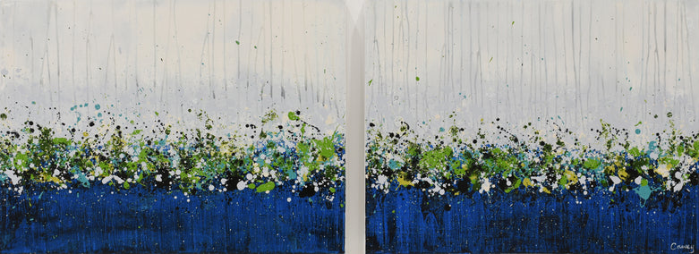 acrylic painting by Lisa Carney titled Minuit Mauve