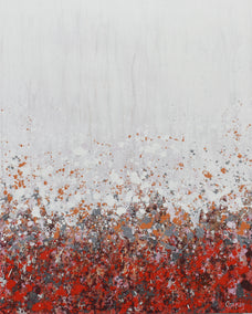 acrylic painting by Lisa Carney titled Passiflore