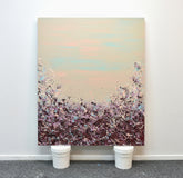 Original art for sale at UGallery.com | Sangria Splash by Lisa Carney | $2,600 | acrylic painting | 48' h x 40' w | thumbnail 3
